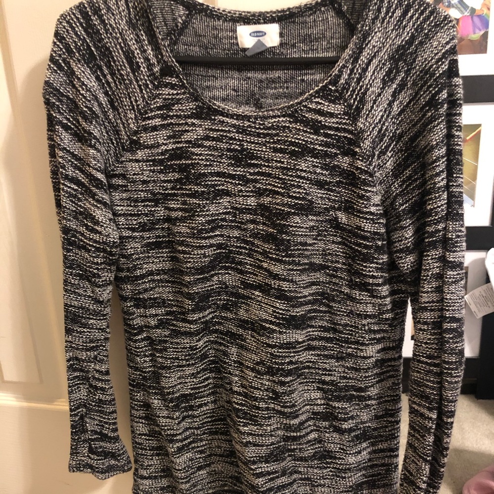 Black and white sweater